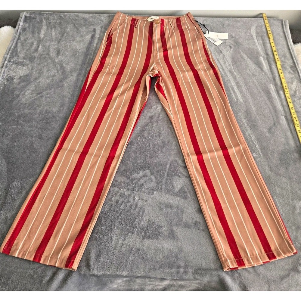 Honor The Gift Mens Striped Pants Tan/Red/White Waist 28 NWT Russel Westbrook